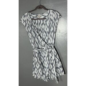 Women's Toad & Co Shakti Romper W/pockets UPF 25 Organic Cotton Size M Grey